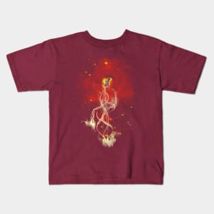 dance with fireflies red version Kids T-Shirt